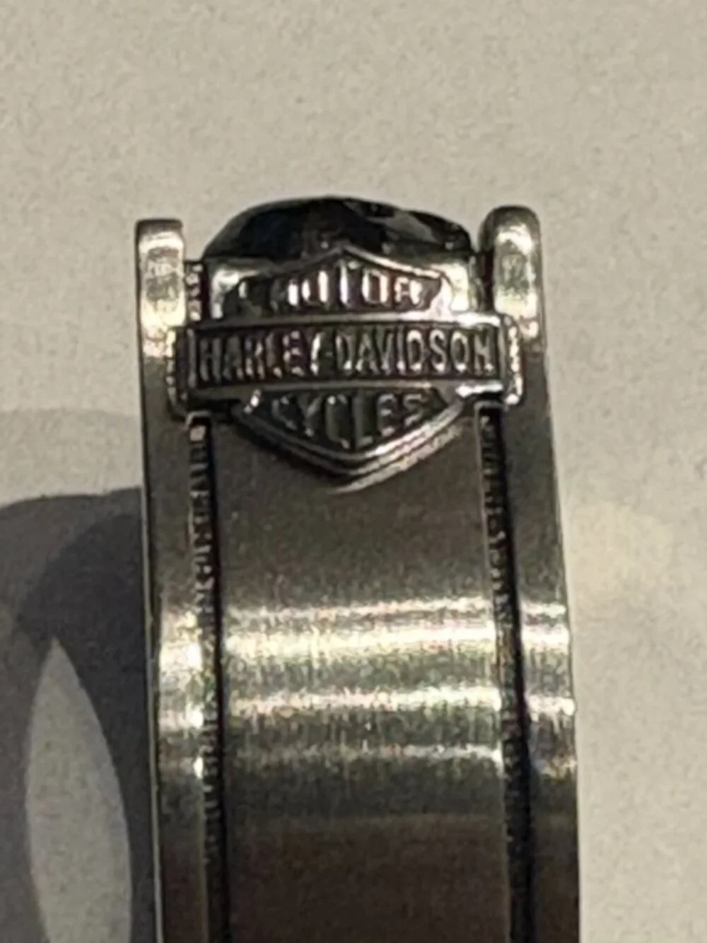 Harley-Davidson® Men's Multiple Willie G Skull B&S Signet Ring, Stainless Steel